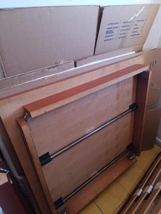 Mesa 90x90 con enagüillas
