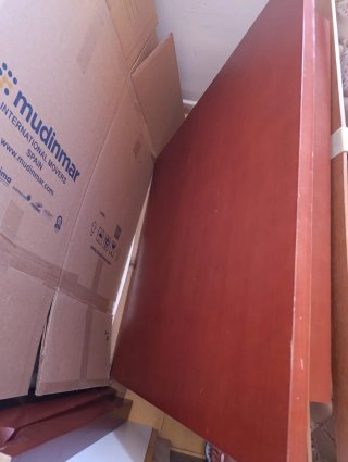 Mesa 90x90 con enagüillas