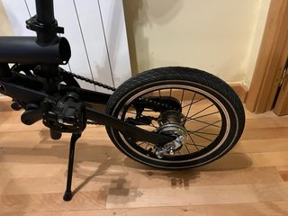 Bicicleta Paseo Plegable Negra