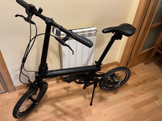 Bicicleta Paseo Plegable Negra
