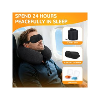 Almohada viaje cuello espuma viscoelástica con