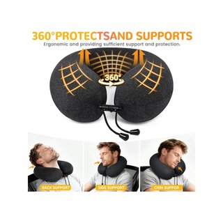 Almohada viaje cuello espuma viscoelástica con