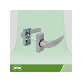 Amig Delta manilla puerta interior exterior plata