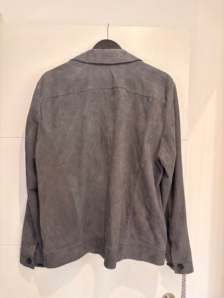 Chaqueta de ante gris
