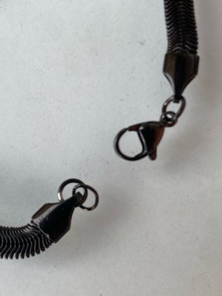 Bracciale in acciaio nero