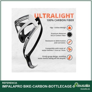 IMPALAPRO portabidón bicicleta fibra carbono