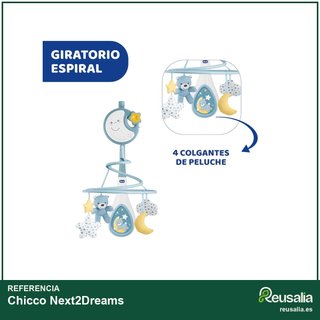 Chicco Next2Dreams móvil para cuna luz música