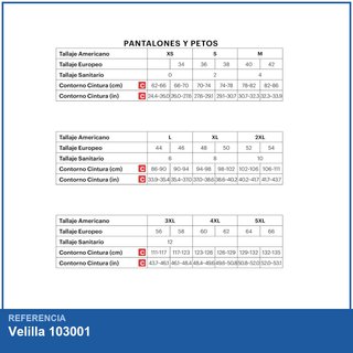 Velilla 103001 Pantalón multibolsillos para