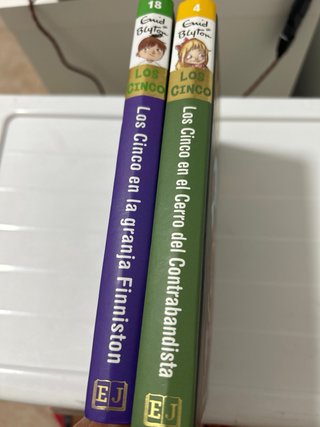 2 libros de “Los cinco”
