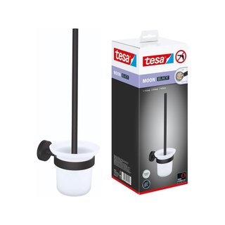 tesa MOON BLACK perchero toallas baño autoadhesivo