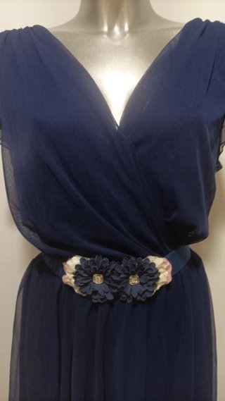 Vestido Azul Marino Mujer T.50 Made in Spain