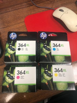 4 Cartuchos Tinta HP 364XL (Negro, Cyan, Magenta,