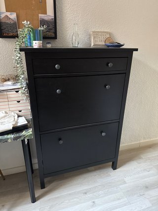 Mueble Zapatero Ikea Negro Madera