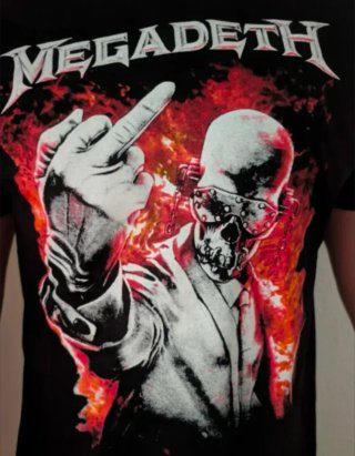 LEANDRO / CAMISETA NEGRA - MEGADETH - TALLA L -