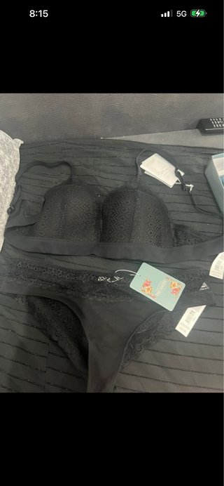 Conjunto lencería Promise negro