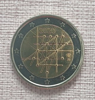 Moneda 2 euros Finlandia 2020 Turku.