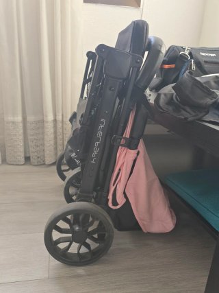 Carrito bebé plegable Interbaby rosa