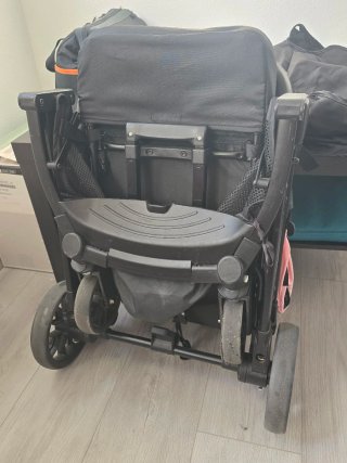 Carrito bebé plegable Interbaby rosa