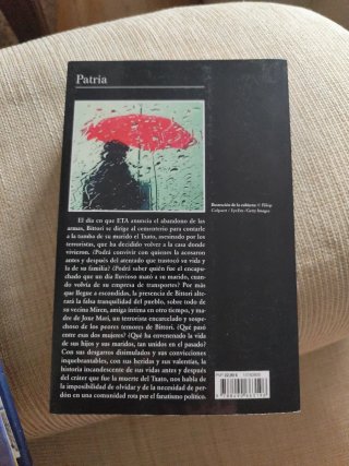 Libro de Fernando Aramburu "Patria"