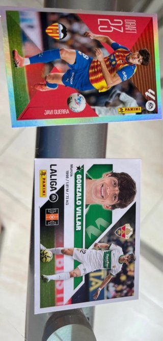 Cromo Javi Guerra y Gonzalo Villar LaLiga