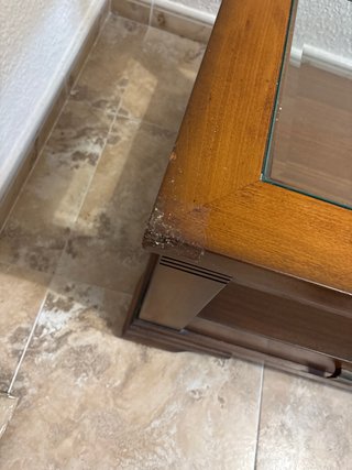 Mesa de centro madera y cristal