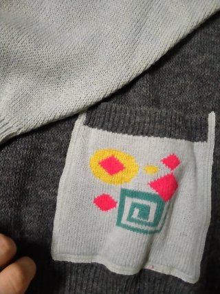Jersey Vintage Gris Multicolor