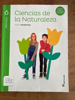 Libro de texto de Ciencias de la Naturaleza 6°Prim