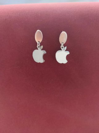 Pendientes "Apple" acero inoxidable