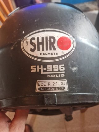 Casco SHIRO blanco y azul