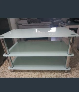 Mesa cristal y metal 90x50x54