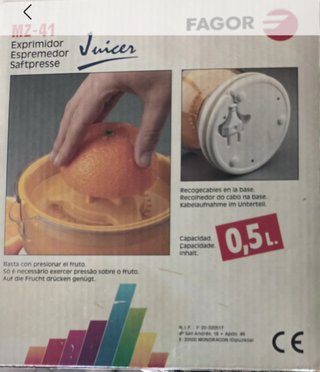 Exprimidor Fagor MZ-41 20W