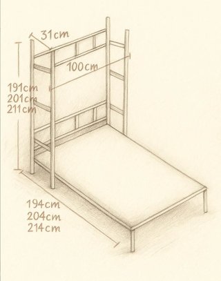 Cama abatible vertical NYC 90×190 en Badalona