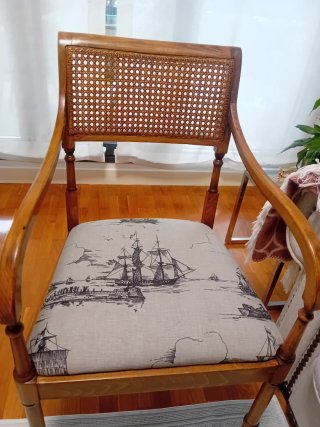 Butacas Becara Madera y Rattan