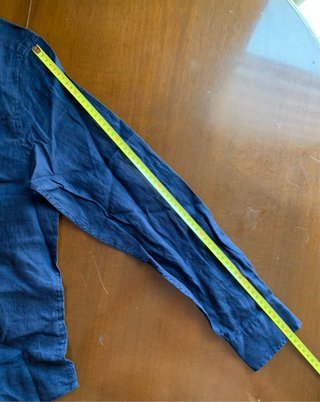 Camicia Ovs Uomo 100% Lino Blu