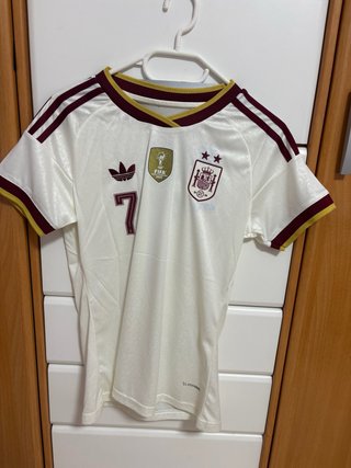 Camiseta España Adidas Talla M Mujer 2 Estrellas