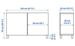 Mueble Bestå Ikea Blanco