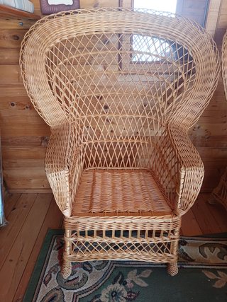 2 Sillones de Mimbre para Terraza