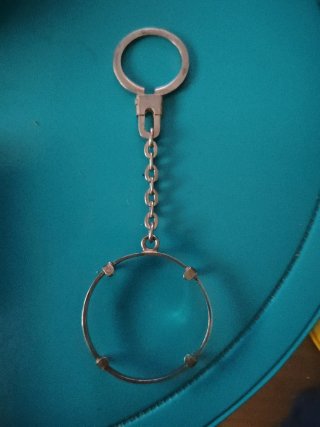 Llavero Plata Porta Moneda