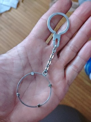 Llavero Plata Porta Moneda