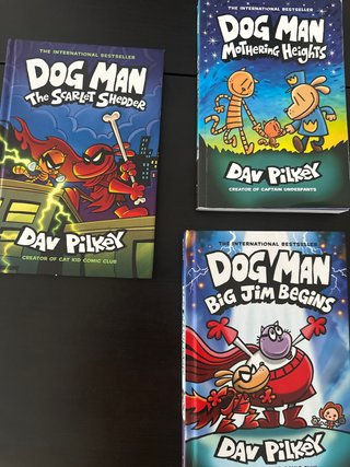Lote libros dog man en ingles