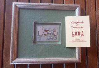 Serigrafia Aldo Riso Paesaggio con gregge