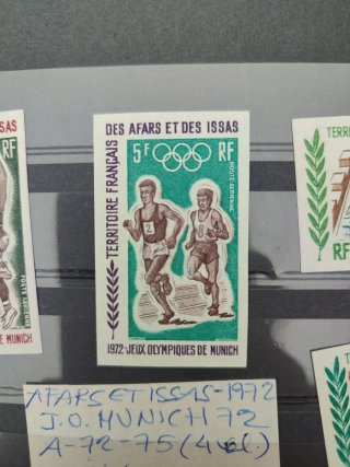 Sellos Olímpicos Múnich 1972