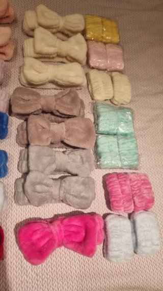 Set diademas y muñequeras para desmaquillar