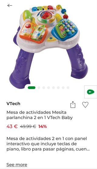 Mesa de Juegos VTech Parlanchina 9-36 meses