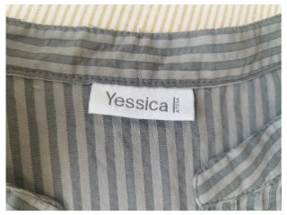 Blusa Yessica rayas gris talla M/L