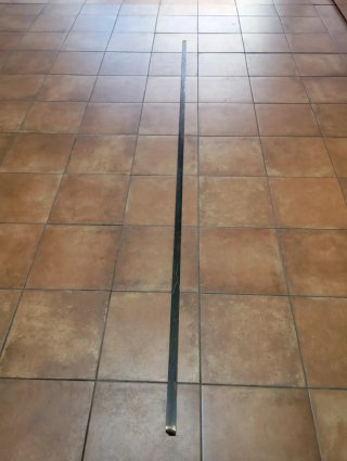 Regla de hierro de 7.5 metros de largo