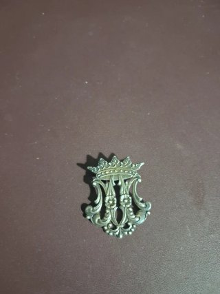 Medalla Anagrama Virgen María Corona. Plata.