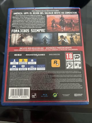 Red Dead Redemption 2 PS4 DOS DISCOS EL I Y EL II
