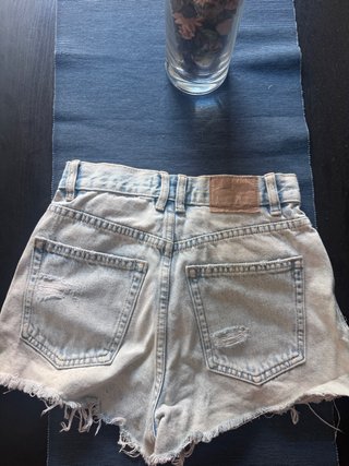 Shorts vaqueros desgastados