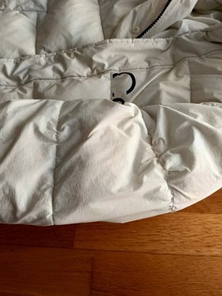 Abrigo Puffer Calvin Klein Blanco Talla XS